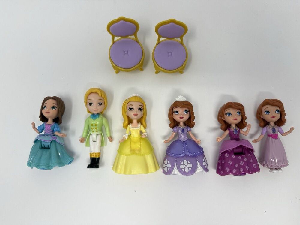Disney Sofia The First Figure Lot Sofia Amber James Jade Cake Toppers